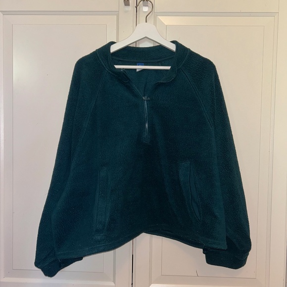 Old Navy Cropped 1/4 Zip Fleece - Picture 1 of 2